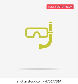 Diving mask icon. Vector concept illustration for design.