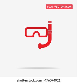 Diving mask icon. Vector concept illustration for design.