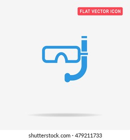 Diving mask icon. Vector concept illustration for design.