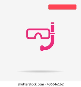 Diving mask icon. Vector concept illustration for design.
