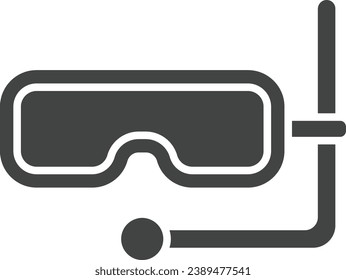 Diving Mask icon vector image. Suitable for mobile application web application and print media.
