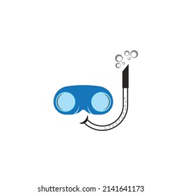 diving mask icon vector isolated on white background