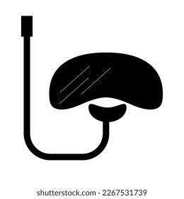 diving mask icon vector isolated on white background