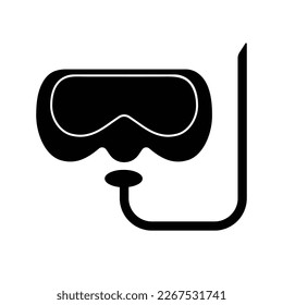 diving mask icon vector isolated on white background