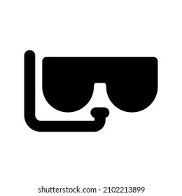 Diving mask icon.snow (vector illustration)