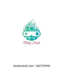 diving mask logo for your business or sport school, vector illustration