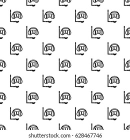Diving mask pattern seamless in simple style vector illustration