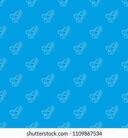 Diving mask pattern vector seamless blue repeat for any use