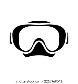 Diving mask and snorkel icon color editable