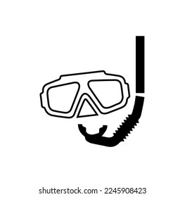 diving mask  snorkeling equipment icon isolated on white background ,good choice for your great project