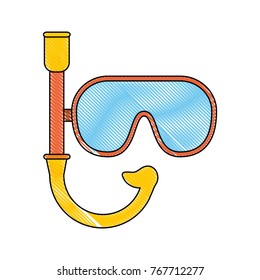 Diving mask symbol