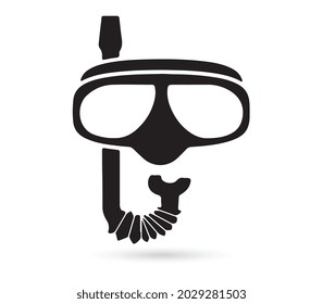 diving mask vector icon, vector illustration