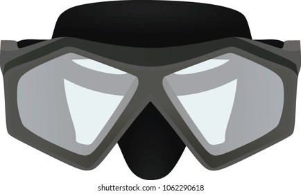 Diving mask. vector illustration