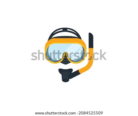 Diving Mask vector isolated icon. Diving Mask emoji illustration. Diving Mask vector isolated emoticon