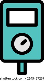 diving meter Icon isolated on white background. Vector illustration. Eps10. Vector icon for website design and app
