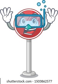 Diving no entry on cartoon side of road
