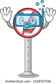 Diving no honking with the mascot shape
