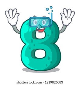 Diving number house eight the shaped character