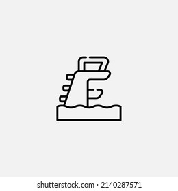 Diving platform icon sign vector,Symbol, logo illustration for web and mobile