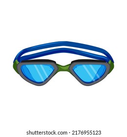 diving pool goggles cartoon. diving pool goggles sign. isolated symbol vector illustration