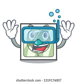 Diving power socket attached the mascot wall