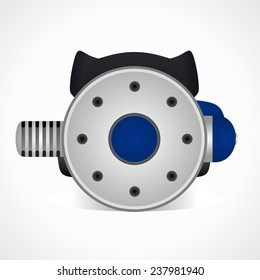 diving regulator. scuba gear. vector format