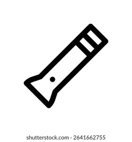 Diving safety sausage. Editable stroke vector icon.