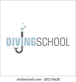 Diving school logo