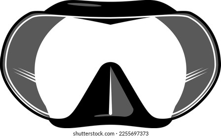 Diving Scuba Mask Vector Icon PNG