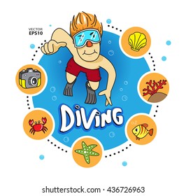 diving sea beach summer