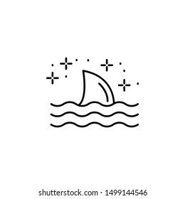 Diving shark icon. Element of diving icon