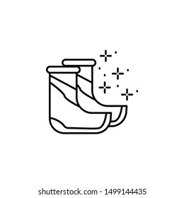 Diving shoes boot icon. Element of diving icon