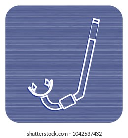 Diving Snorkel Icon. Tube for diving vector illustration isolated

