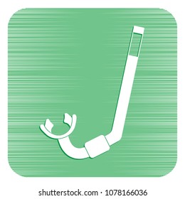 Diving Snorkel Icon. Tube for diving vector illustration isolated