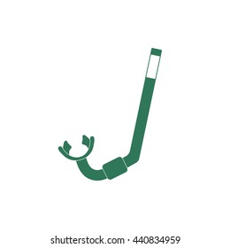 Diving Snorkel Icon. Tube for diving vector illustration isolated

