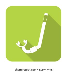 Diving Snorkel Icon. Tube for diving vector illustration isolated