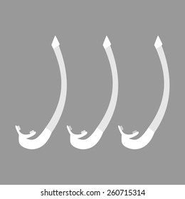 diving snorkel. scuba gear. vector format