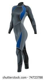 Diving Suit for Female vector