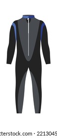 Diving suit Underwater Equipment. Vector illustration