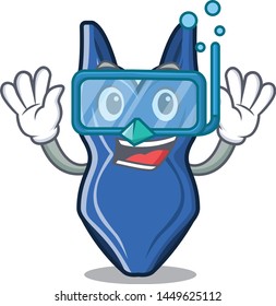 Diving swimswuit in the a cartoon shape