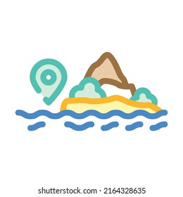 diving tours color icon vector. diving tours sign. isolated symbol illustration