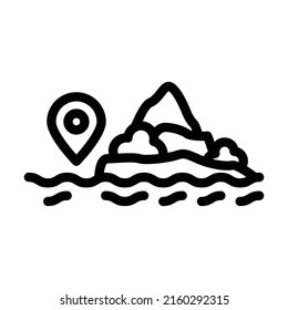 diving tours line icon vector. diving tours sign. isolated contour symbol black illustration