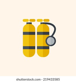 Diving. Travel Flat Icon