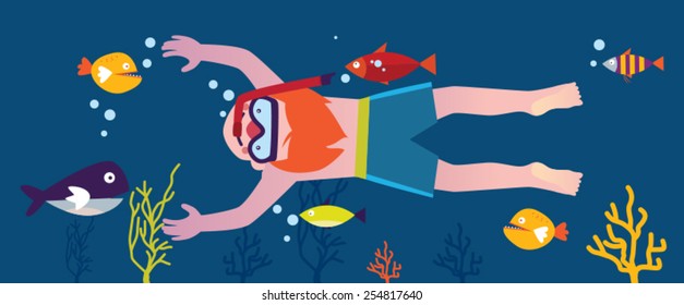 Diving Underwater