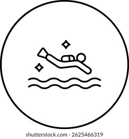 Diving vector icon. Can be used for printing, mobile and web applications.
