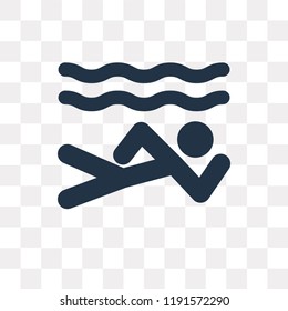 Diving vector icon isolated on transparent background, Diving transparency concept can be used web and mobile