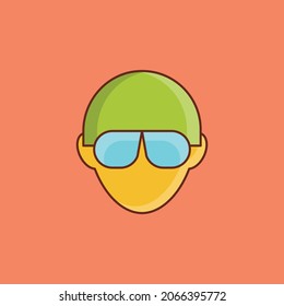 diving Vector illustration on a transparent background. Premium quality symbols.Vector line flat color icon for concept and graphic design.