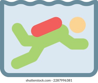 diving Vector illustration on a transparent background. Premium quality symmbols. Line Color vector icons for concept and graphic design.
