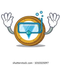 Diving Verge coin character cartoon