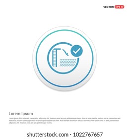 Diving in Water Icon Hexa White Background icon template